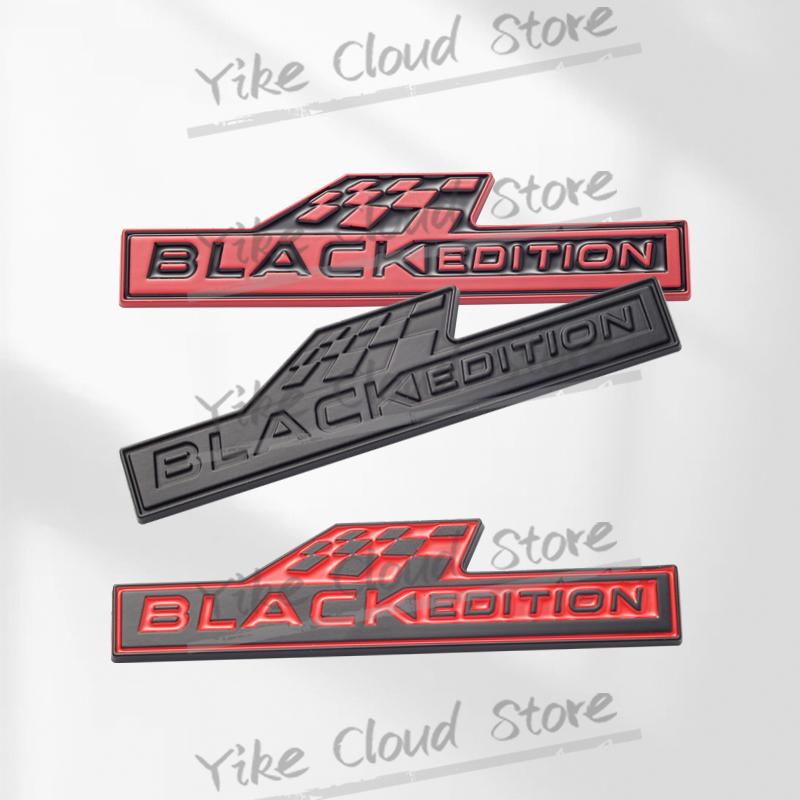 Black Edition Decoration Emblem Car Styling 3D Metal Badge For Skoda Octavia Rapid Kodiaq Yeti Fabia Karoq Body Trunk Stickers