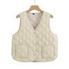 Down Cotton Vest Women's Inner Wear Autumn and Winter New Slim-fit Bottom Inner Wear Vest Medium Thin Warm Vest Vest
