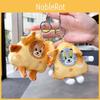 Lovable Cat And Mouse Plush Keychain Whimsical Expression Bag Charm For Kids
