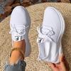 Shoes Women's New Sports Shoes Lace-up Fashionable and Versatile Daily Casual Women's Shoes Mesh Breathable Large Size Women's Shoes