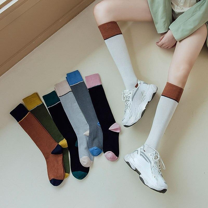 Plaid Girls Women Stockings Long Socks Autumn Winter Warm Thigh High Socks Japan Style Students Over Knee Socks Stocking Leg Sox