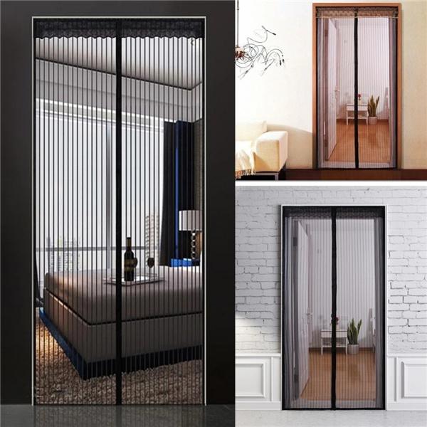 Магнитная москитная сетка без инструментов, летняя анти-жук, дверные шторы, сетчатая сетка с автоматическим закрыванием двери, мягкая сетка, кухонная ширма