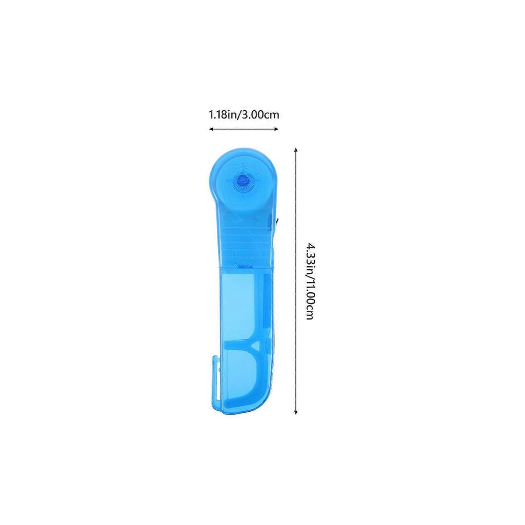 Dental Flosser Rack for Floss Use 2Pcs Replaceable Dental Floss Holder Blue