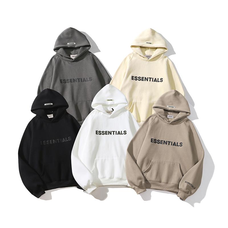 Essentials 2025 Thickening Hoodie Street Wear Silicone Logo Casual Loose Oversized Sports Shirt Top Pullover for Men/women