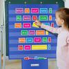 Large Classroom Pocket Chart Educational Daily Schedule Pocket Accessories Standards Pocket Chart