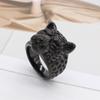 Personalized Retro Lion Head Men's Titanium Steel Ring