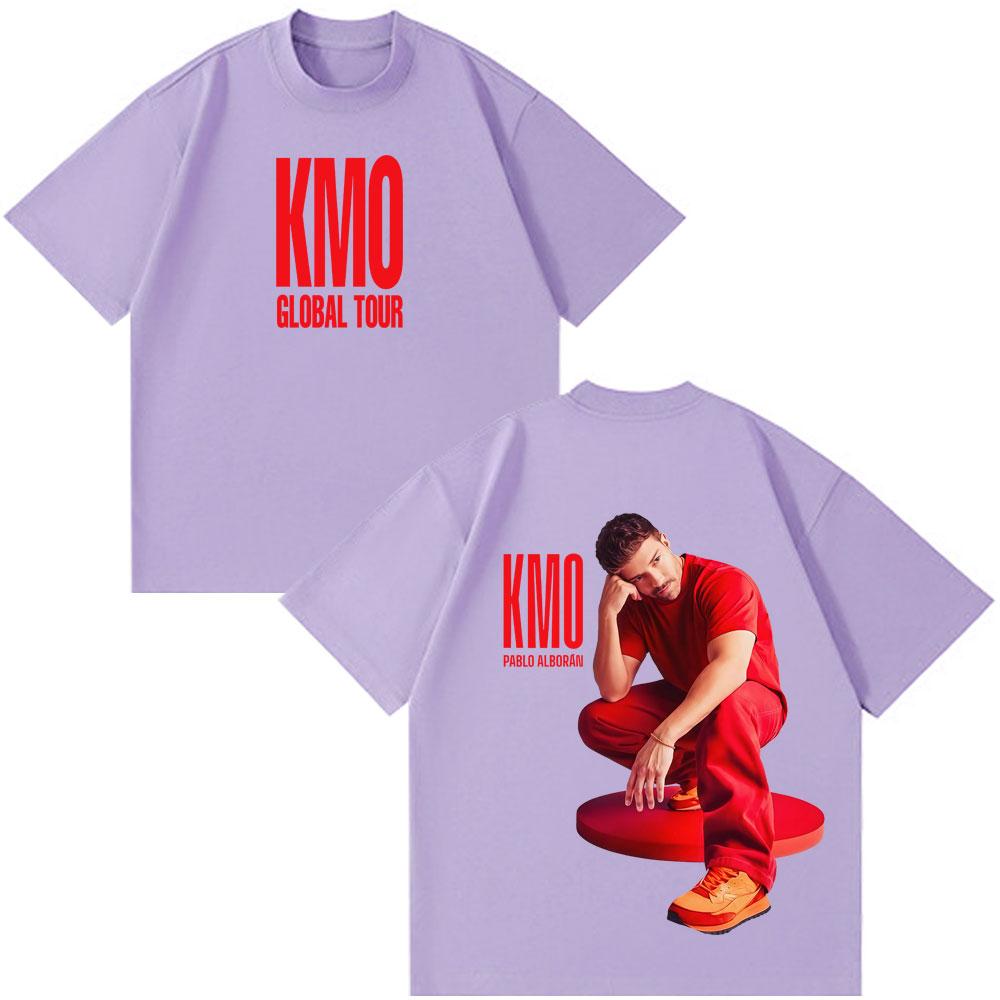 Singer Pablo Alborán Kmo Global Tour 2026 Print Tees Men Women Hiphop Tshirts Shortsleeved Loose Casual TShirts Streetwear