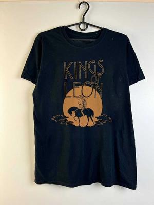 Концертный альбом группы Kings Of Leon Хлопковая мужская/женская футболка UU431