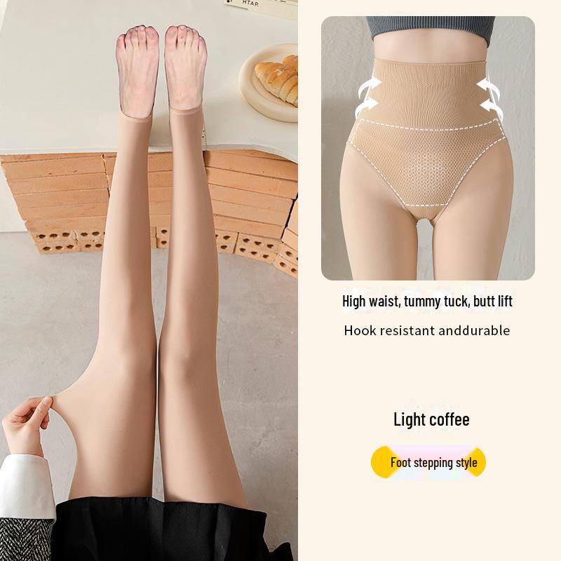 «Женские бархатные теплые колготки с защитой от зацепов — прозрачные, легкие чулки и утолщенные леггинсы для верхней одежды»