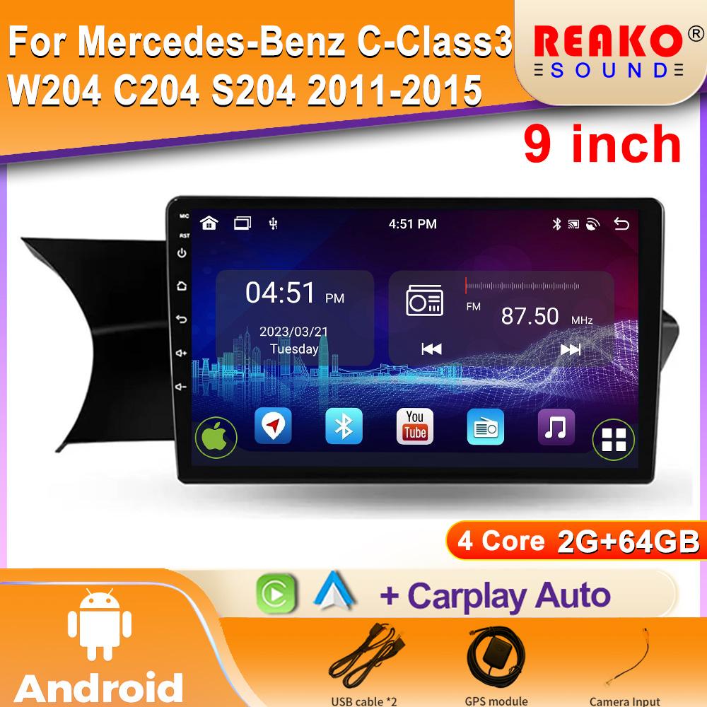 Для Mercedes-Benz C-Class 3 W204 C204 S204 2011-2015 Android Car Stereo Unit Multimedia Radio Video Player GPS Wireless Carplay