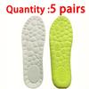 5 Pairs Lightweight & Soft Insoles,Soft, Breathable,Non-Slip, Comfortable Footwear Inserts,for Sports Shoes and Casual Wear