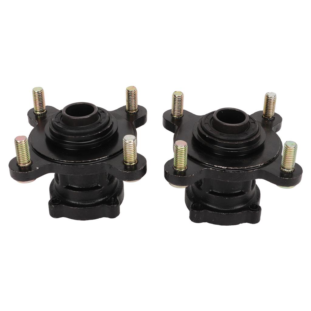 4 Stud Front Disc Brake Wheel Rim Hub Assembly Steel Alloy for 110cc 125cc 150cc 200cc Go Kart ATV 4 Wheel