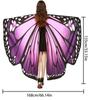 Party Butterfly Wings Shawl Fairy Rainbow Cloak Women Butterfly Cape