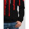 3D Printed Men's Hoodie with Colorful Graffiti Patterns, Trendy Sportswear Autumn Winter Pullovers Long Sleeves