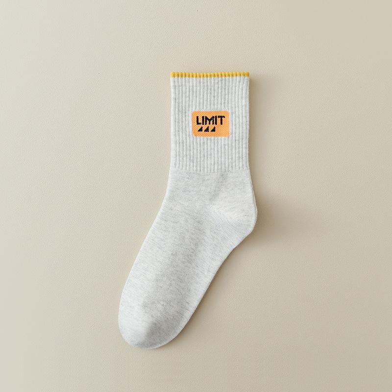 Female Spring and Autumn Pure Cotton Anti Odor Anti Sweat Socks