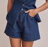 Spring/Summer 2025 European & American Fashion Sleeveless High Waist Loose Denim Shorts Set