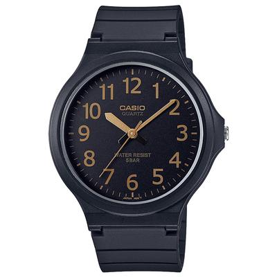 Мужские часы, Casio Collection MW-240-1B2JH, черные - классический дизайн, прочные, водонепроницаемые