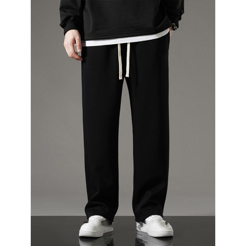 Men's Spring Summer Lightweight Straight Sweatpants Large Size Casual Pants
