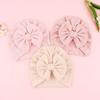 Breathable Newborn Head Wraps Knitted Soft Infant Cap Cute Baby Turban Hat  Daily Wear