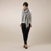 Cashmere and Silk Large Stole In Gift Mist 70x200cm [Pashmina Collection] Box, Gray,