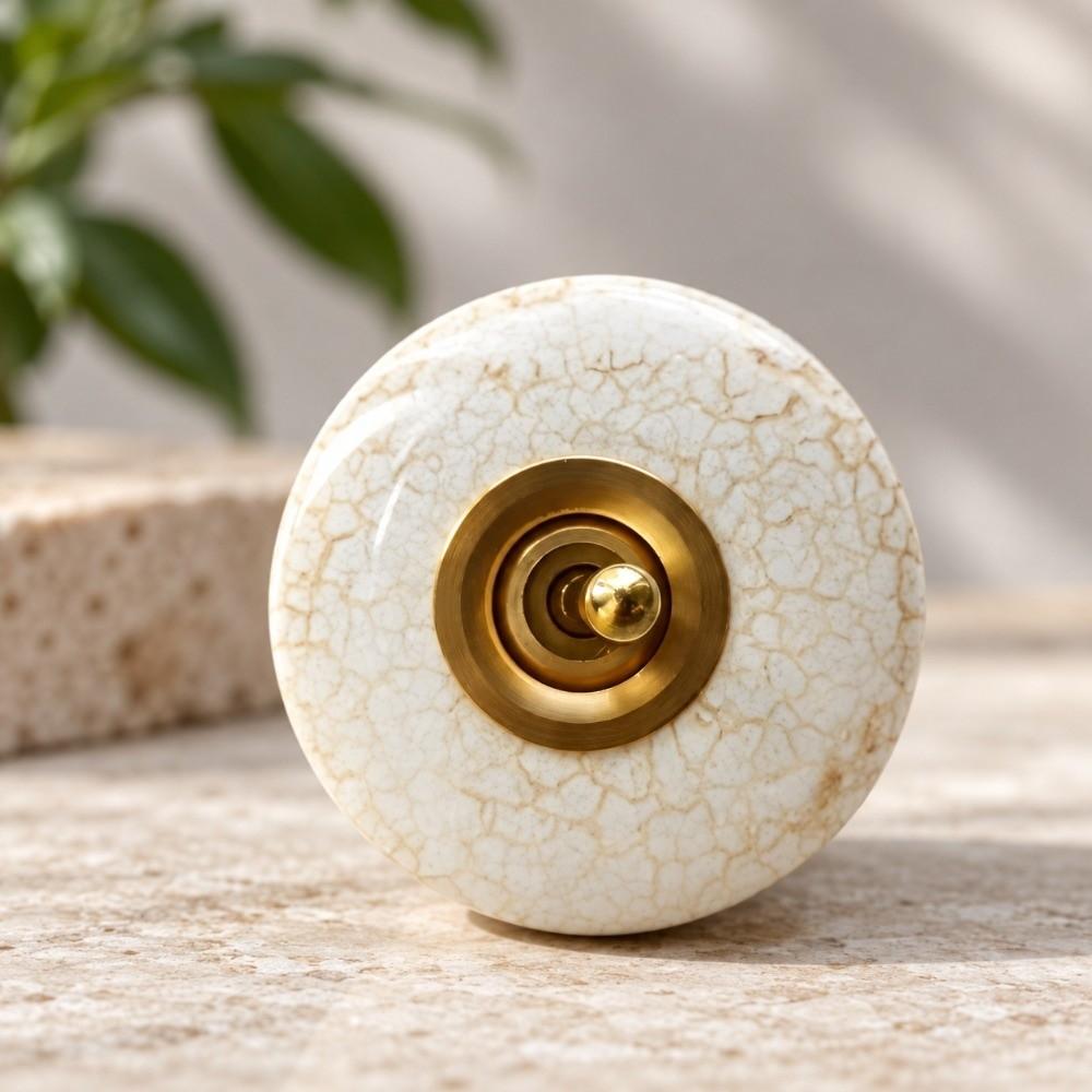 Metal Lever Toggle Light Switch Round Retro Wall Switch Retro Toggle Switch For Home