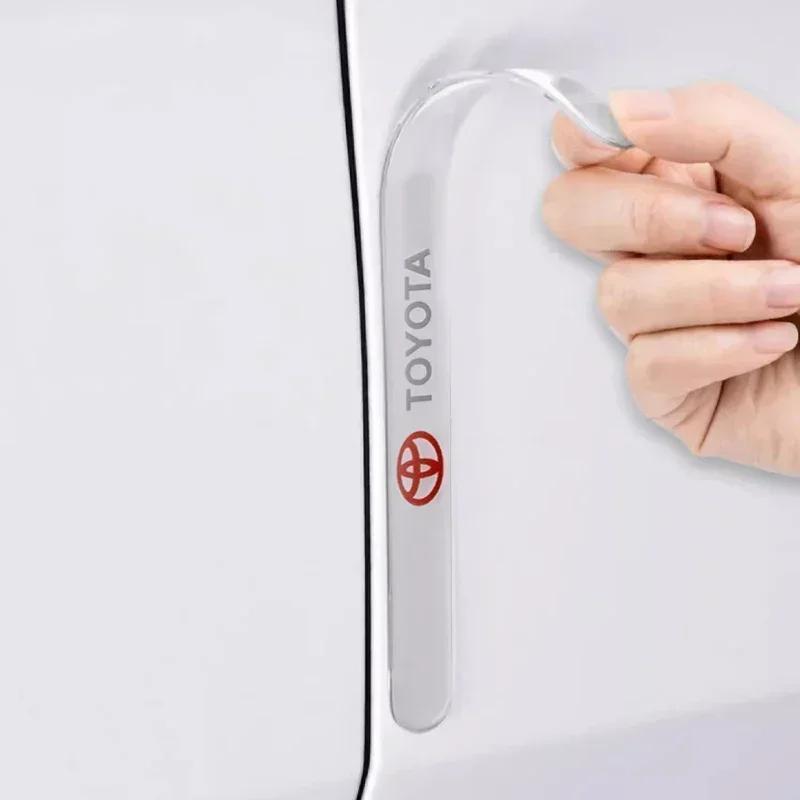 ACS2 8PCS Car Transparent Anti-Collision Strip Door Handle Bowl Protector Sticker Film for Toyota Corolla Camry CHR Yaris Hilux Rav4