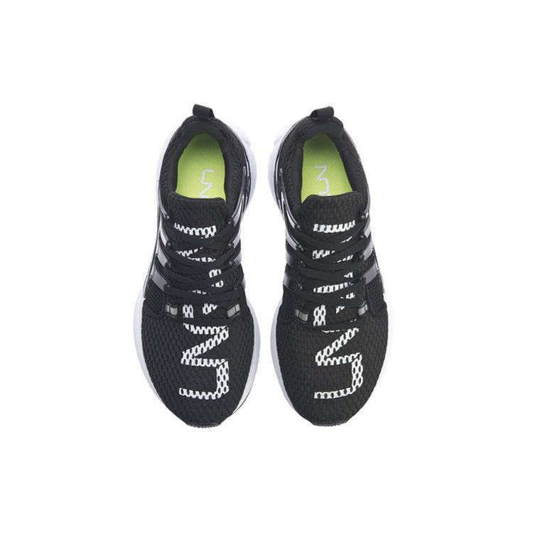 Li Ning Crazy Run X Sports Shock Absorption Rebound Low Top Running Shoes Women Sneaker Standard-Black ARHP054-4