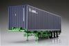 Aoshima Bunka Kyozaisha Heavy Freight Series 40Feet Marine Container Trailer Triaxial Type Plastic Model 1/32 No.9