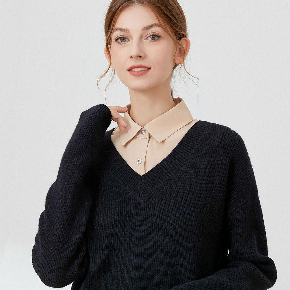 Vintage Chiffon Detachable Shirt Fake Collar Blouse False Collar Clothes Accessories Lapel