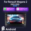 7" 2 Din Carplay Android Автомагнитола для Renault Megane 2 2002-2009 мультимедийный плеер WIFI GPS навигатор стерео аудио головное устройство 2+32 ГБ