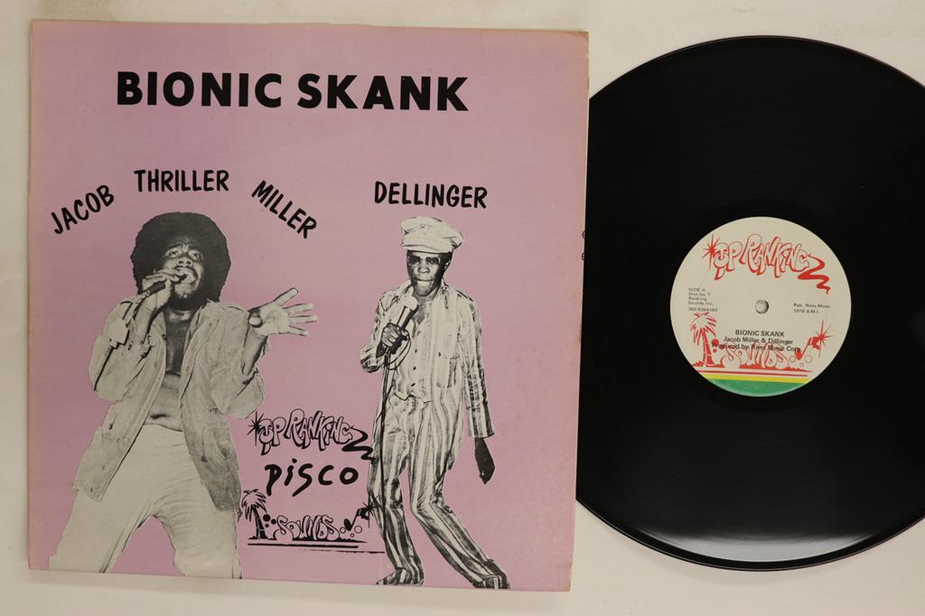 12-дюймовая пластинка JACOB MILLER DELLINGER FATMAN RI Bionic Skank Bionic Serenade 3058364182 TOP RANKING SO 1978 US Reggae Ska Dub Б/у