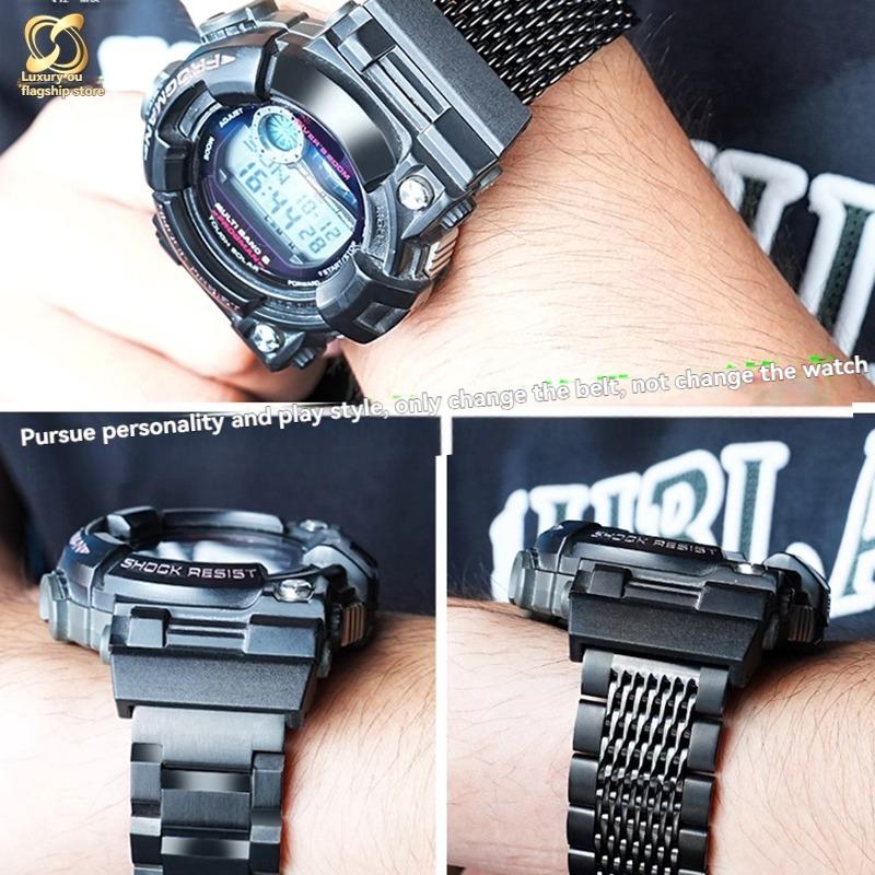 Для часов Casio G-SHOCK Шестого Поколения Frogman 3445 GWF-D1000B Модифицированный Стальной Ремешок Нержавеющая Сталь Мужская Часовая Цепочка