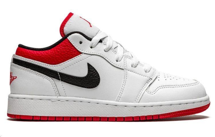 Jordan Air Jordan 1 Low 'Chicago' Low top Vintage Basketball Shoes Men's White Red 553558-118