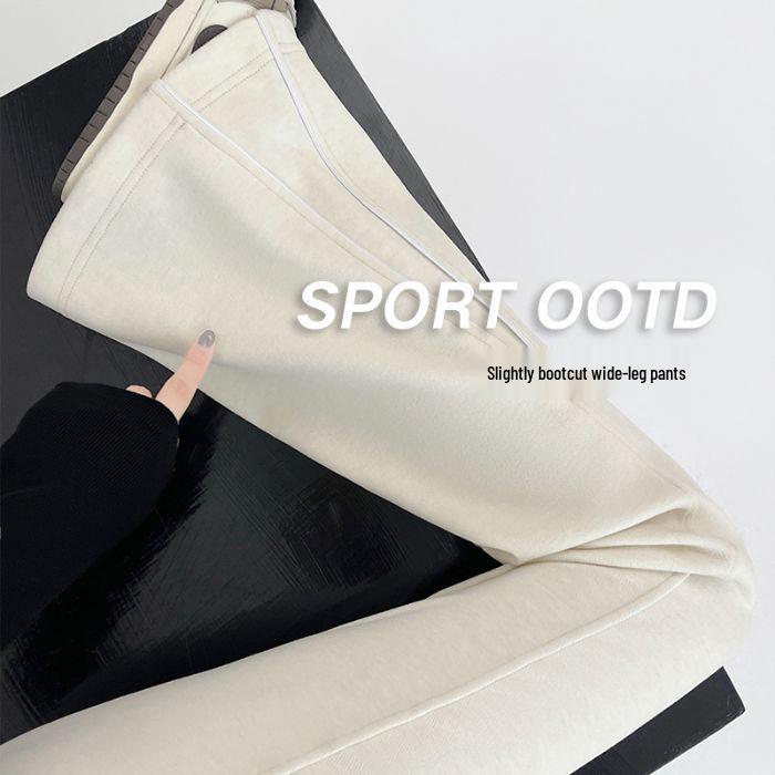 Женские утягивающие брюки для йоги с высокой посадкой и микроклешем, на флисовой подкладке, на молнии - Осенне-зимний тренд