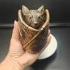 Хэллоуин смоляная летучая мышь секретный ларец для безделушек скульптура вампир бронза готический стиль шкатулка для украшений миниатюрный декор настольное украшение