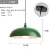 Американский лофт ретро светодиодная люстра индустриальный стиль ресторан светодиодный декоративный светильник ресторан подвесной светильник зеленый абажур