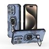 KEYSION Shockproof Case for iPhone 16 Pro Max 16 Plus Soft Silicone+PC Upright Ring Stand Phone Back Cover for iPhone 16 Pro Max