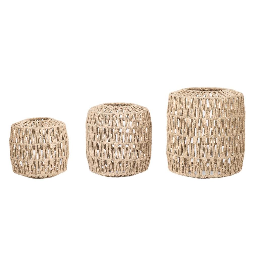 Handmade Woven Pendant Lampshades for Restaurants and Homestays