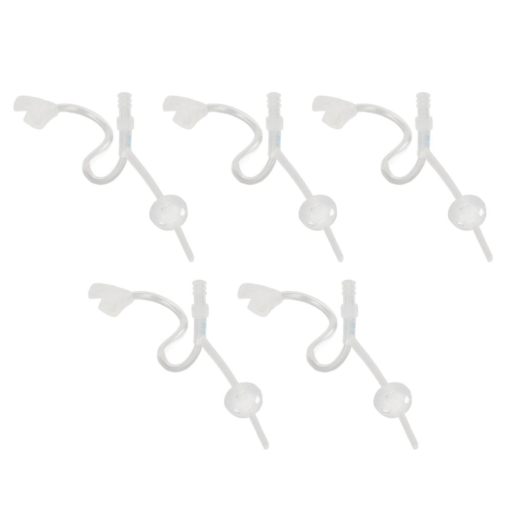 5pcs BTE Sound Aid Replacement Slim Tubes 2B Size Sound Amplifier Tubes with Open Dome Ear Tips S