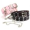 Punk Belt Women'S Decoration Y2K Niche Design Sense Pink Chain Jeans With Air Eye Belt