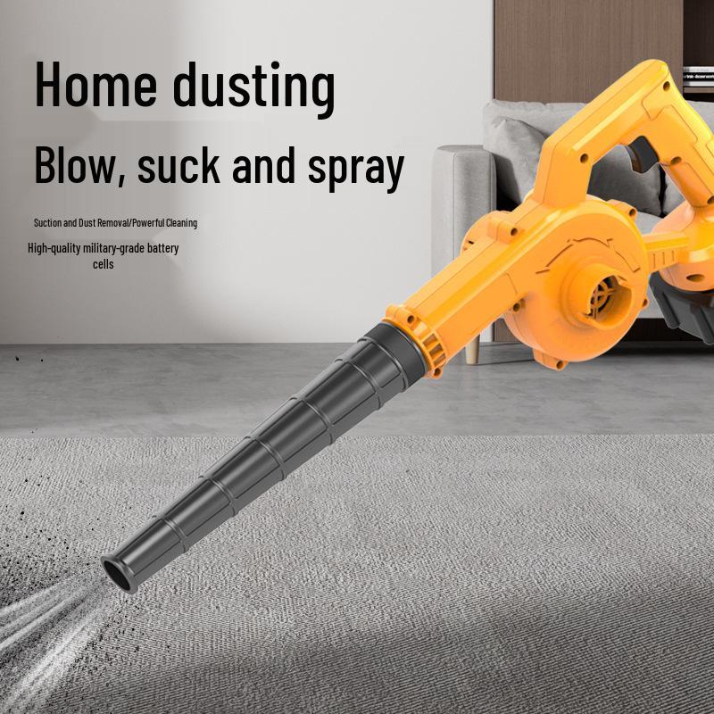 Портативный беспроводной воздуходув высокой мощности: Ручной пылесос и воздуходувка двойного назначения с литиевой батареей