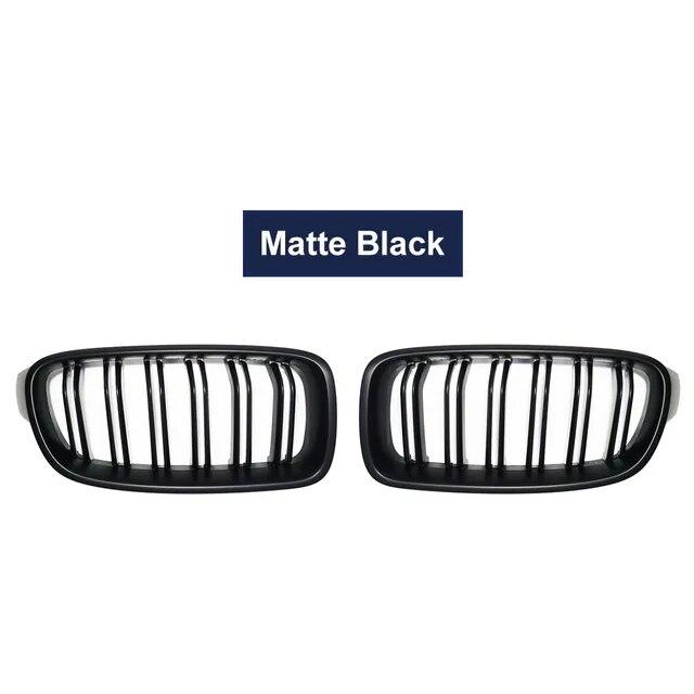 High Quality ABS Front Bumper Grille For BMW 3-Series F30 F31 F35 2012-2018 Sport Grill Double Slat Line Grilles Kindey Grills