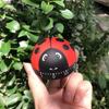 Механический таймер Yousheng Ladybug с вращением на 360 градусов, кухонный таймер обратного отсчета, таймер продуктивности, милый декор для стола для готовки, учебы
