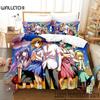 Anime Higurashi When They Cry Bedding Set 3D Duvet Cover Bed Set Quilt Cover Pillowcase Comforter King Queen Size Boys Adult