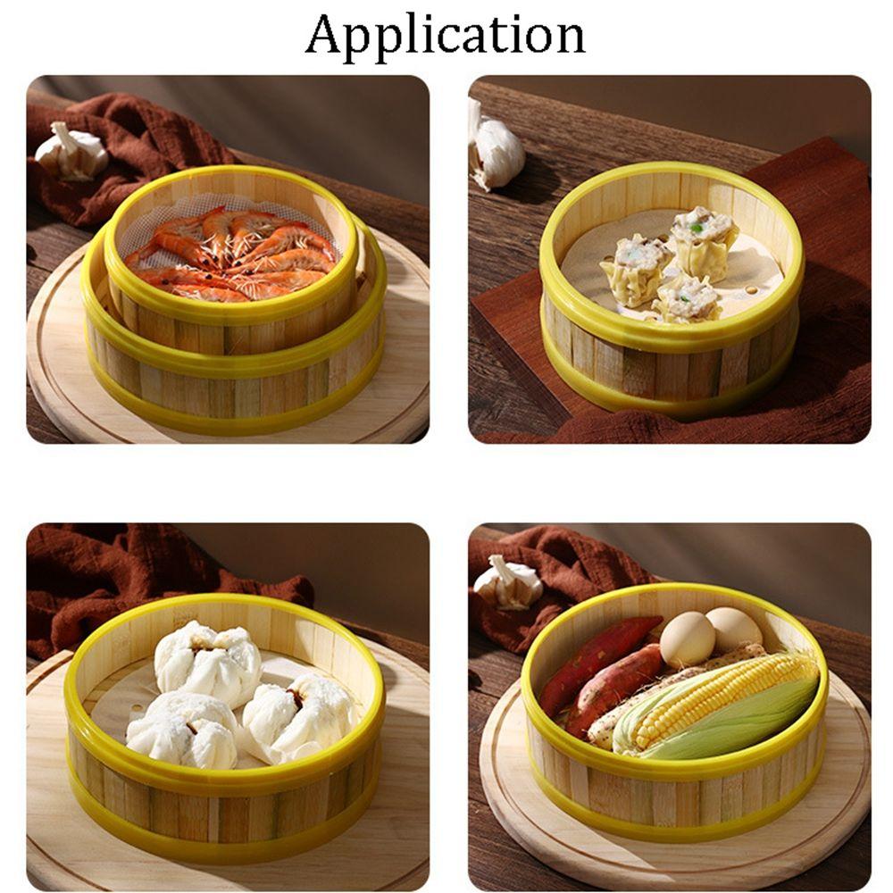 Safe Handmade Chinese Food Making Steamer Basket Bamboo Steamer Dumpling Steamer Kitchen Cookware