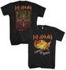 DEF LEPPARD CD ЛОГО Pyromania BLAZING THRU AMERICA '83 ТУР Официальная ФУТБОЛКА MD новая Унисекс Футболка