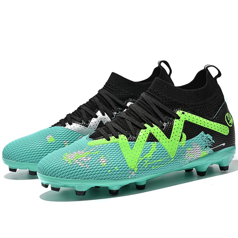 Футбольные бутсы унисекс, высокие эластичные гвозди для мужчин и женщин, эластичные носки для подростков, тренировочная обувь, футбольные бутсы с искусственной травой