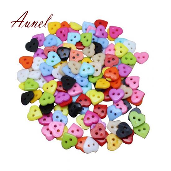 Пуговицы в виде сердечек. 100 шт