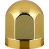 Jet Inoue Round Hub Nut Cover Gold - 14mm Diameter, 10-Piece Set for 2t Trucks, Resin Construction
