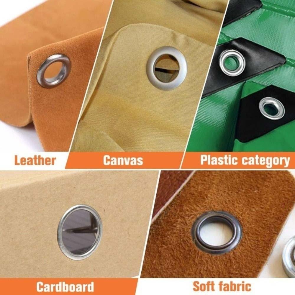 Hand Press Eyelet Setter with Grommets Hole Punch Pliers Lightweight Manual Puncher  Cardboard